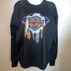 Vintage 1990 Crewneck Harley Davison
